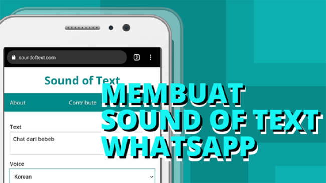 cara membuat sound of text whatsapp