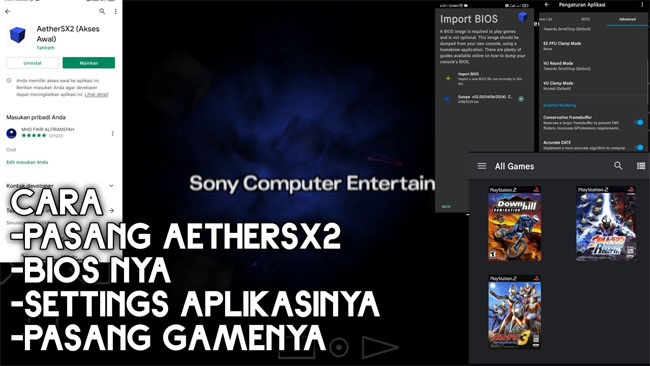Cara Pasang BIOS PS2 di Aethersx2