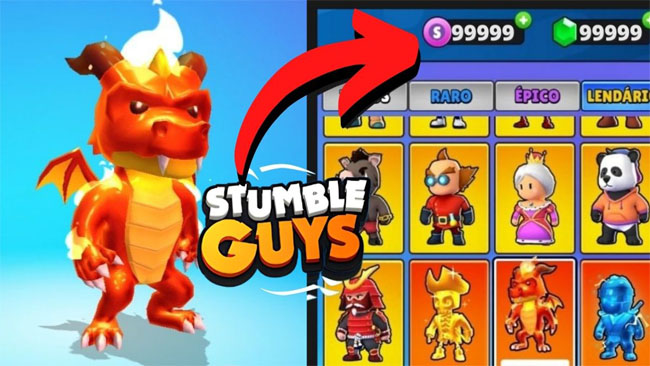 Stumble Guys Mod Apk Unlimited Money, Gems & Unlock Skin