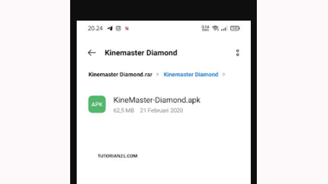 cara install kinemaster diamond
