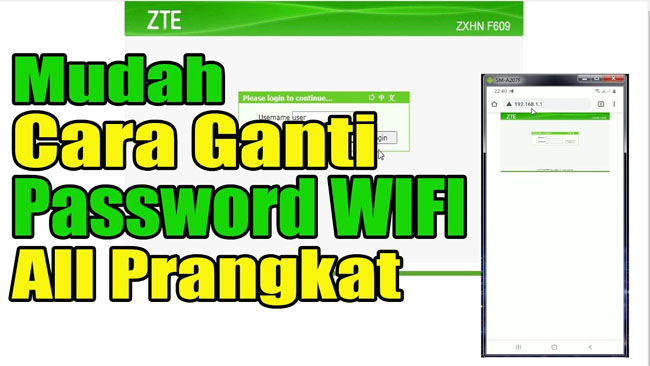 Cara Merubah Password Wi-Fi