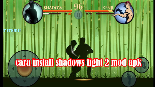 cara install shadows fight 2 mod apk