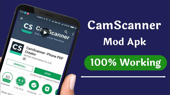 CamScanner Mod Apk (Unlocked Premium & No Watermark) 2023