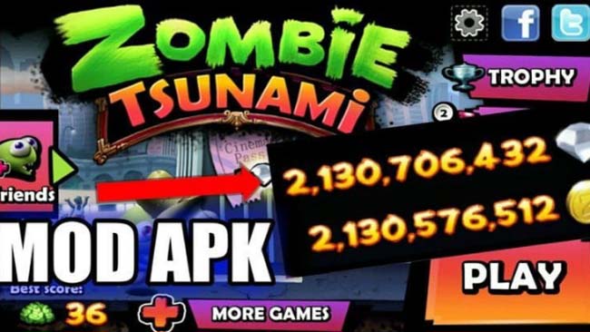 Apa itu Zombie Tsunami Mod Apk